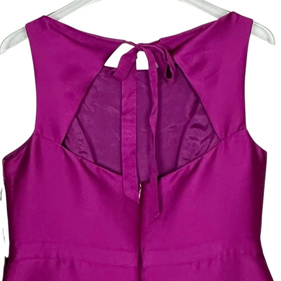 NWT Adrianna Papell Jacquard Party Dress in Cosmo Pink Size 12 - Picture 12 of 13